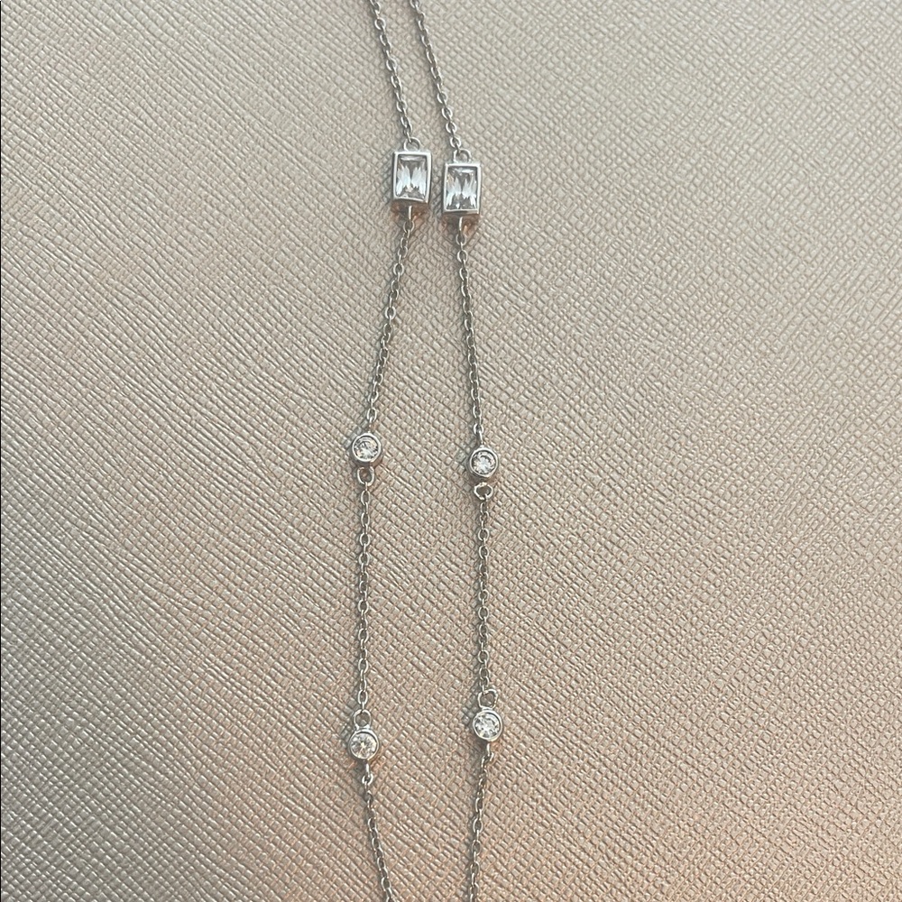 Joseph Esposito 925 Silver CZ Necklace - Picture 5 of 6